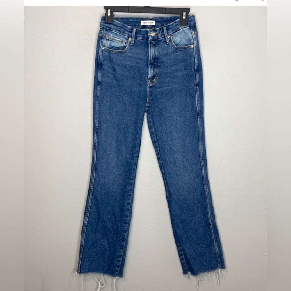 Good American | Good Curve Raw Hem Jeans